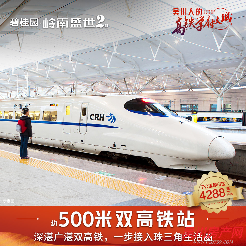 出租高鐵站碧桂園 精裝三房 只租800 地理位置好