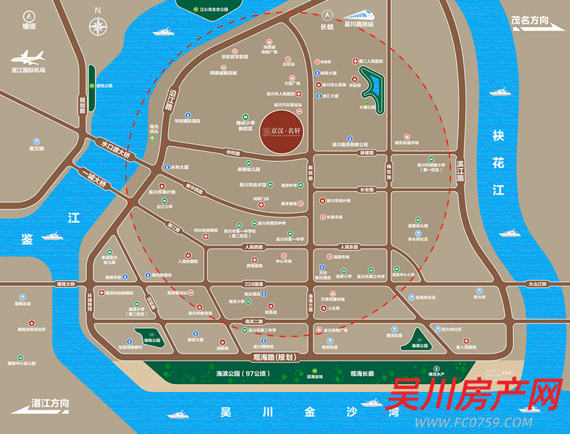 京漢名軒區(qū)位圖