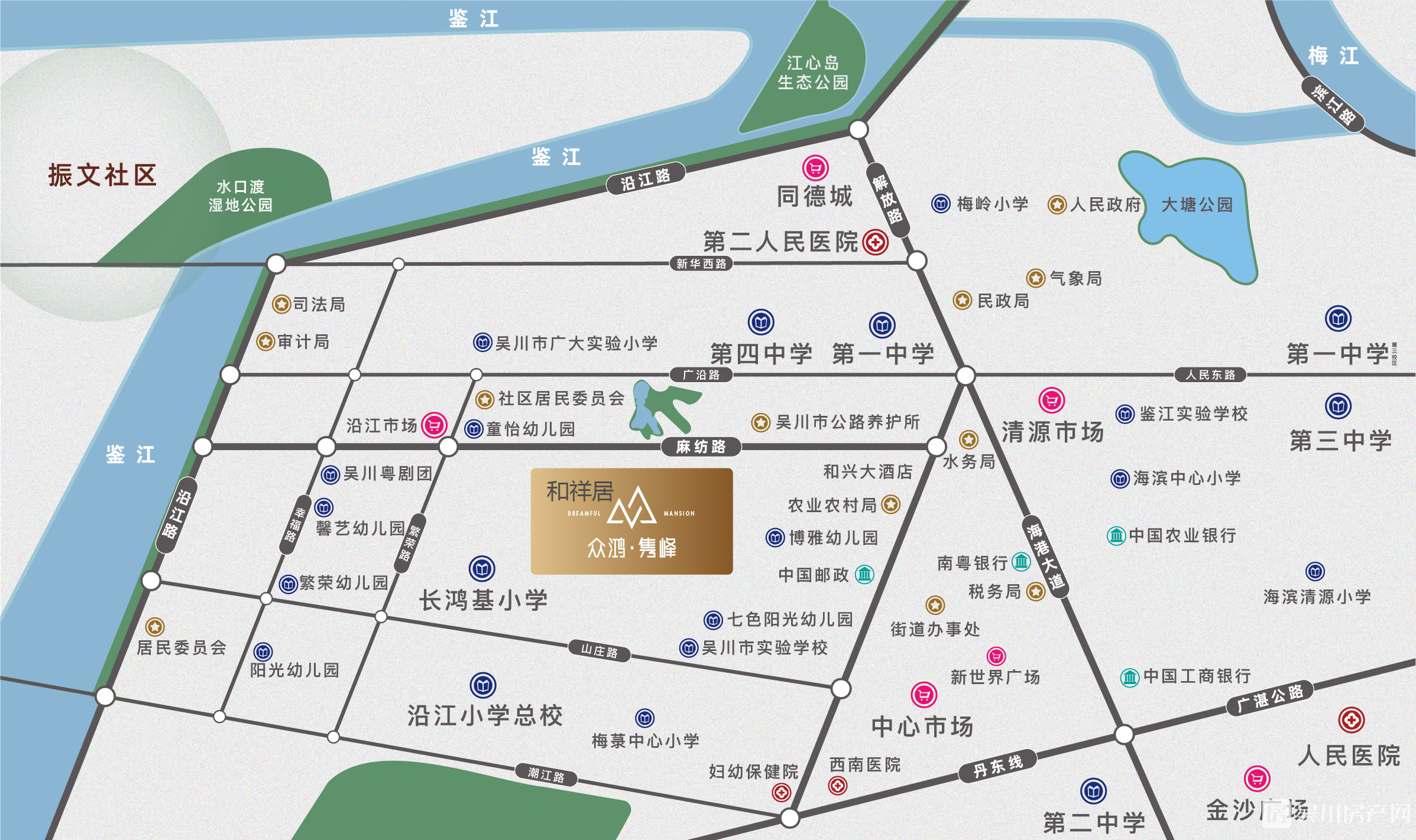 眾鴻·雋峰區(qū)位圖