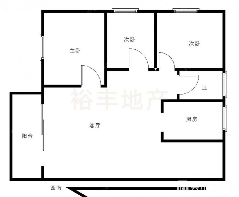 出售狀元居3室2廳1衛(wèi)93平米58萬