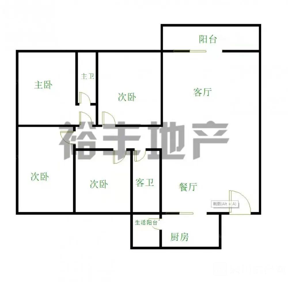 出租海廣 沿江壹號4室2廳2衛(wèi)100平米1600元/月住宅