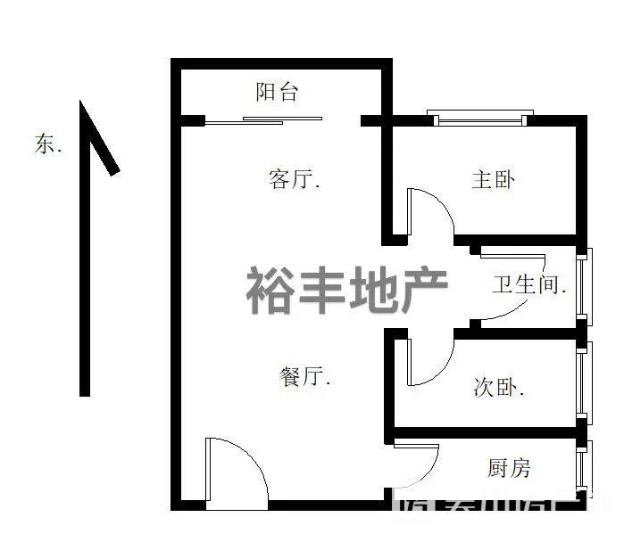 出租海岸 萬和城2室1廳1衛(wèi)75平米1500元/月住宅
